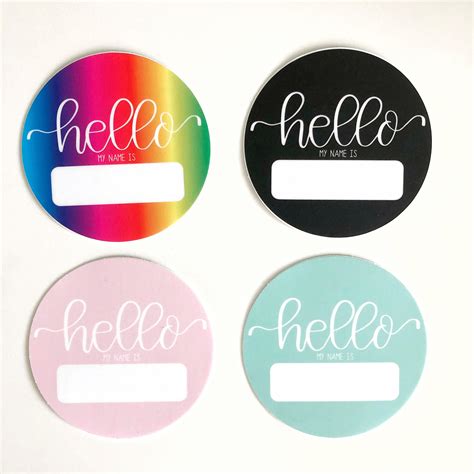 Hello My Name Is Sticker Hello My Name Is Baby Sticker Baby | Etsy