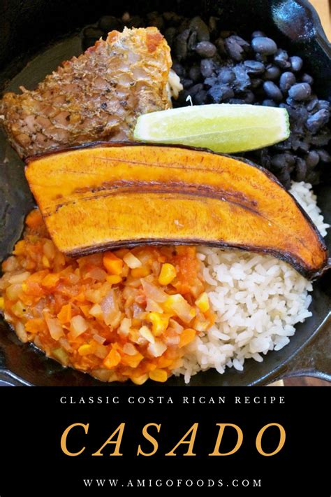 Casado is a classic Costa Rican dish. It's a combination of Costa Rica's most traditional foods ...