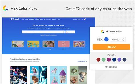 HEX Color Picker for Google Chrome - Extension Download