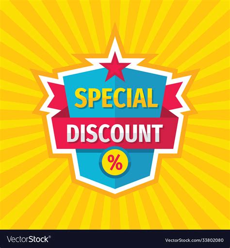 Special discount promotion banner design abstract Vector Image