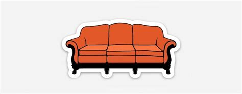 Sticker / Orange Couch / Nickelodeon / 90s / Nick at Night / - Etsy