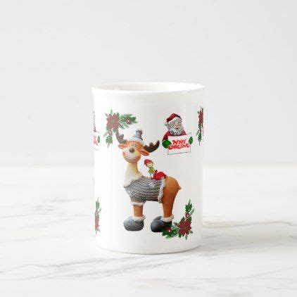 Christmas Mug, Merry Christmas Bone China Mug | Zazzle.com | Christmas ...