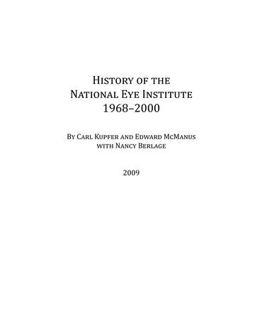 History Of The National Eye Institute : National Eye Institute History : Free Download, Borrow ...