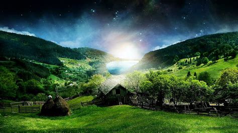 HD wallpaper: Surreal Countryside, earth, nature and landscapes ...