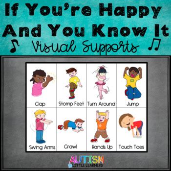 If You're Happy And You Know It Visual Supports by Autism Little Learners