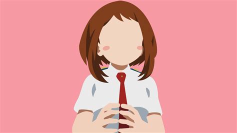 Download Minimalist Uraraka Aesthetic Wallpaper | Wallpapers.com