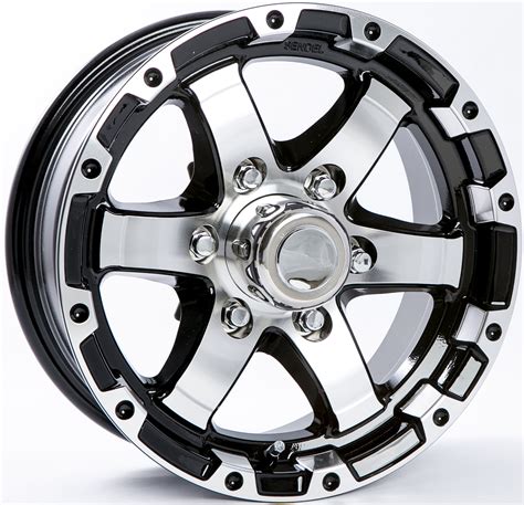 Aluminum Sendel Boat Camper Trailer Rim Wheel 6 Lug 15" T08 Silver/Black Style - Walmart.com ...