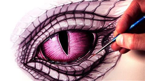 How to Draw a Dragon Eye Pt.2 - YouTube