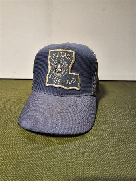 Vintage Louisiana State Police Trucker Hat, Made In U… - Gem