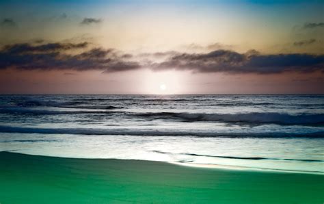 Landscape photography of sea waves under calm sky during golden hour HD wallpaper | Wallpaper Flare