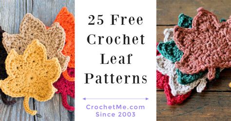 25 Free Crochet Leaf Pattern with PDF to Download - Crochet Me