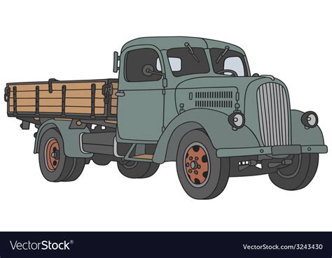 Old truck Royalty Free Vector Image - VectorStock