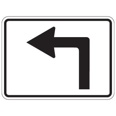 Directional Arrow Traffic Signs - Left Turn Arrow | Seton