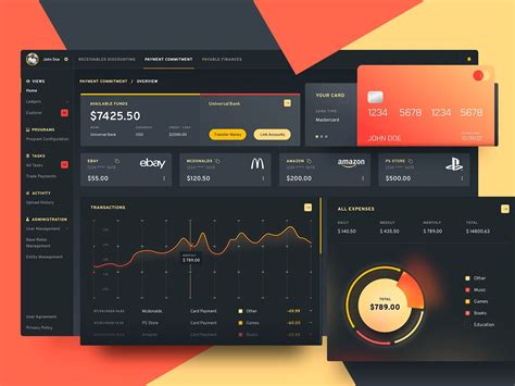 Financial App apple colorful ui ux app design bank finance ui design ...