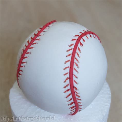 Baseball cake topper - My Artistry World