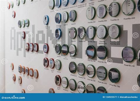 Timeline of Apple Products on a Wall Inside Apple Museum in Prague, Czech Republic Editorial ...