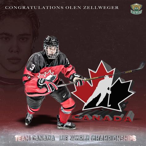 TEAM CANADA // Olen Zellweger to Compete in U18 World Championships – Everett Silvertips