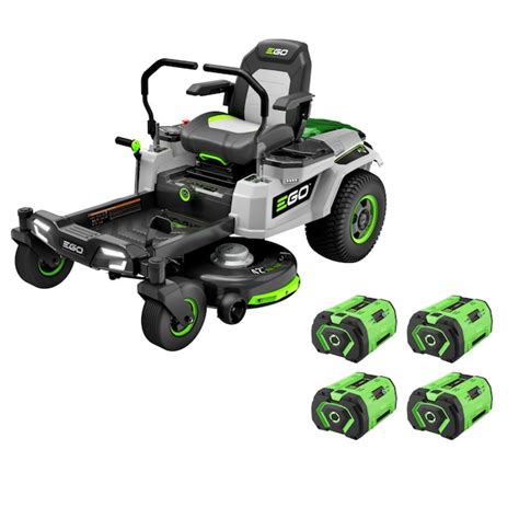 EGO POWER+ Z6 42-in 56-volt Lithium Ion Electric Zero-turn Riding Lawn Mower with (4) 10 Ah ...