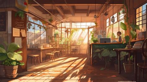 coffee shop with warm atmosphere [ wallpaper 4k ] | Scenery wallpaper, Anime scenery wallpaper ...