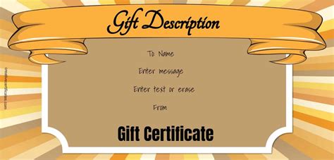 Free Gift Certificate Template | 50+ Designs | Customize Online and Print