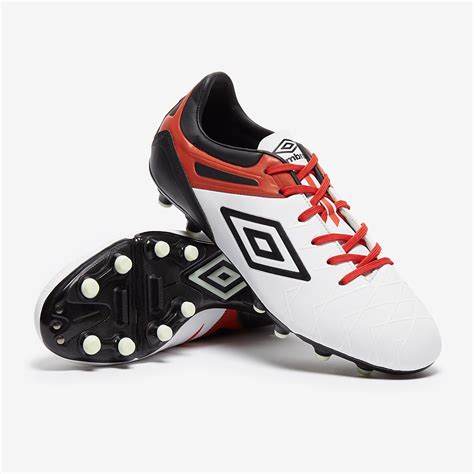 Umbro Football Boots - Umbro UX-1 Premier FG - Firm Ground - Soccer Cleats - White-Black-Cherry ...