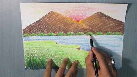 How to Draw a Mountain Landscape for Kids easy. Watch detail Color information on the video ...