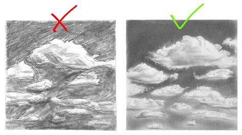 DOs & DON'Ts: How to Draw Realistic Clouds and Sky | Drawing Tutorial Step by Step - YouTube