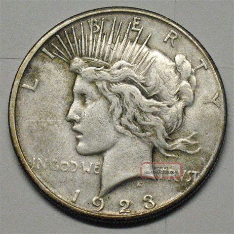 1923 S Peace Silver Dollar Grading Vf Z241