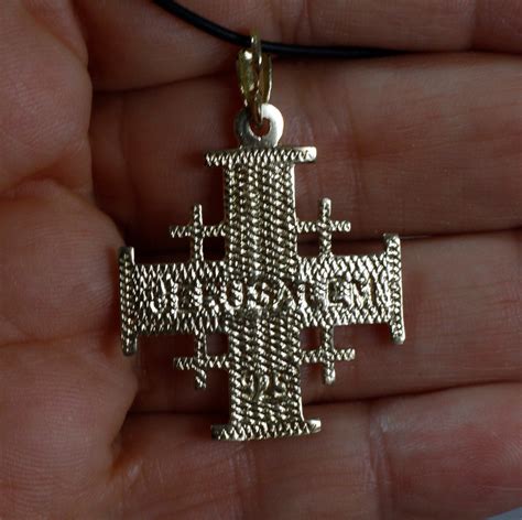 Jerusalem Cross Gold Pendant Necklace Christian Jewelry | Etsy