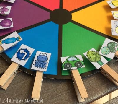 Color Matching Wheel - Classroom Freebies