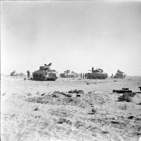 Tanks of 8th Armoured Brigade during the Second Battle of El Alamein ...