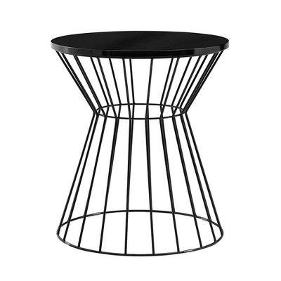Lulu Side Table French Black - Adore Decor | Side table, Metal end tables, Elle decor