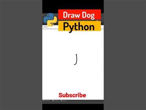 Draw Dog using python #dog #subscribe #trending - YouTube