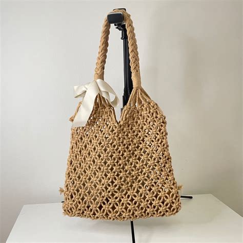 Woven Bag, Women's Fashion, Bags & Wallets, Beach Bags on Carousell