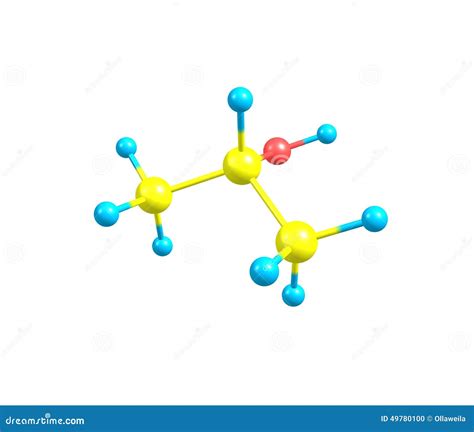 Isopropyl Alcohol, 2-propanol, Isopropanol, C3H8O Molecule. It Is ...