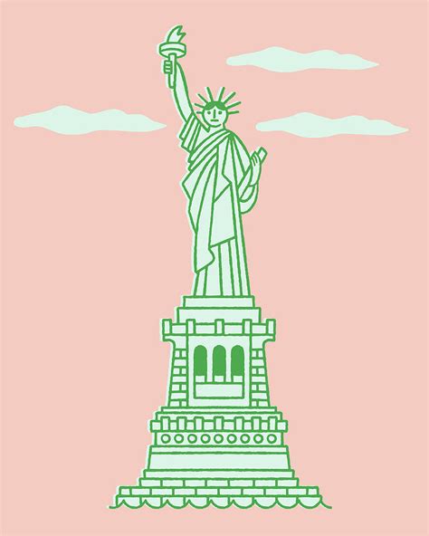Statue of Liberty Drawing by CSA Images | Fine Art America