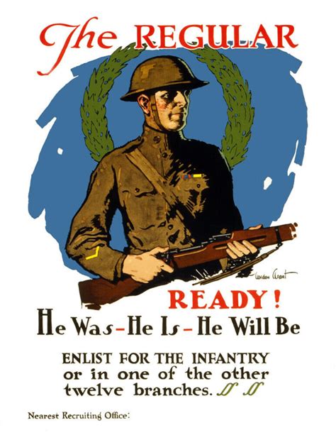 1914-1918 U.S. Army WWI Recruiting Poster Vintage Art Print - Etsy