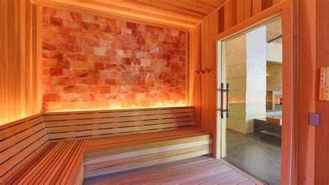 Salt cave wall in sauna | Sauna design, Sauna diy, Salt room