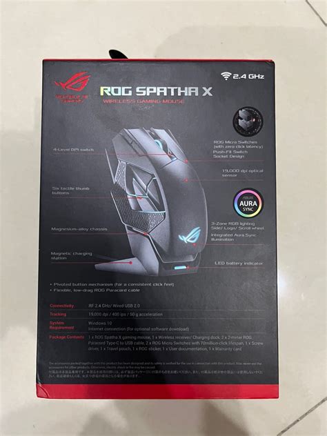 ROG Spatha X Gaming Mouse, Computers & Tech, Parts & Accessories, Mouse & Mousepads on Carousell