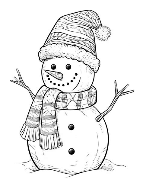 41 Snowman Coloring Pages For Kids And Adults - Our Mindful Life