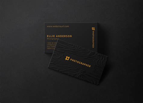 Embossed Business Card Mockup Free Psd - Infoupdate.org