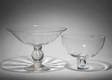 Lot - Two Large Glass Centerpiece Bowls