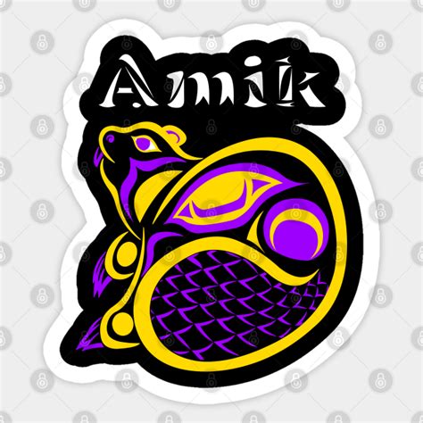 Amik (Beaver) Intersex Pride - Intersex Pride - Sticker | TeePublic