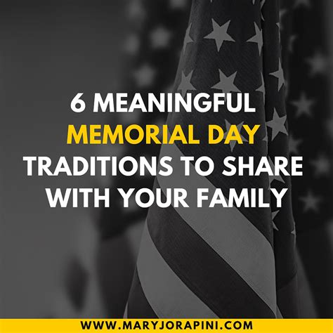 6 Meaningful Memorial Day Traditions to Share with Your Family