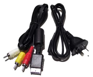 Playstation 1 PS1 AV Cables and Power Cord Lead *Brand New Aftermarket AU Plug | eBay