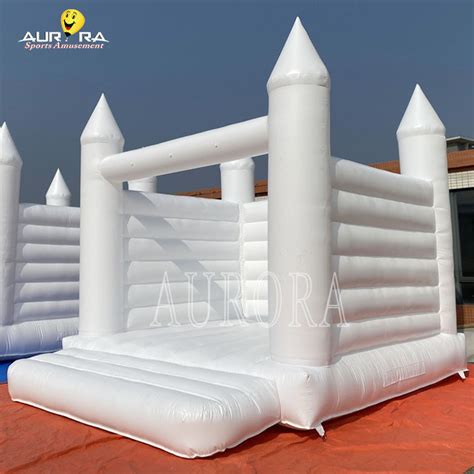 Indoor Inflatable Bouncy Castle White Wedding Jumping Castle Bounce House