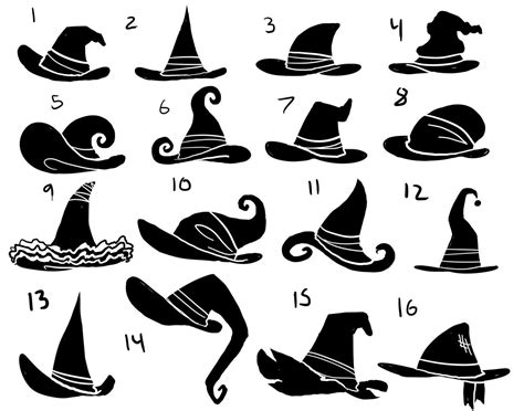 Eri Kawakami: witch hat silhouettes | Witch drawing, Witch art, Witch hat