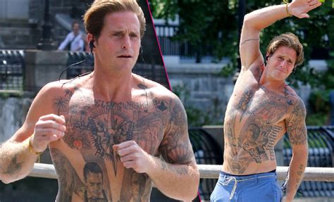 Cameron Douglas Shows Off Tattoos During Shirtless Run In NYC