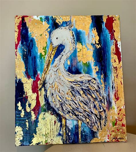 Louisiana Pelican Original Painting Wall Art Home Decor - Etsy