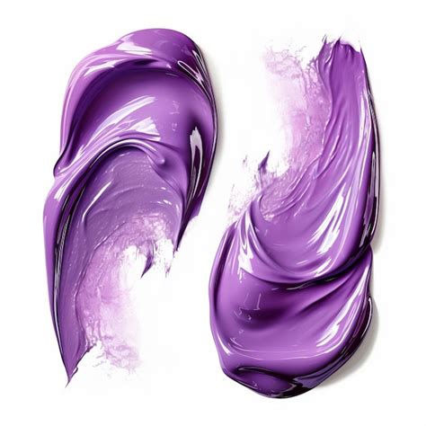 Premium Photo | Purple lipstick smears set Cream makeup texture Top ...
